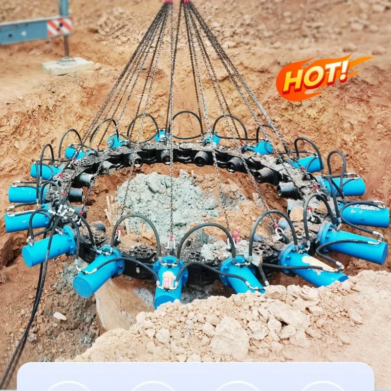Hot Sale Concrete Drill Pile Breaker Head Cutter Excavator Hydraulic Pile Breaker Quality Round Square Pile Breaker for Estonia