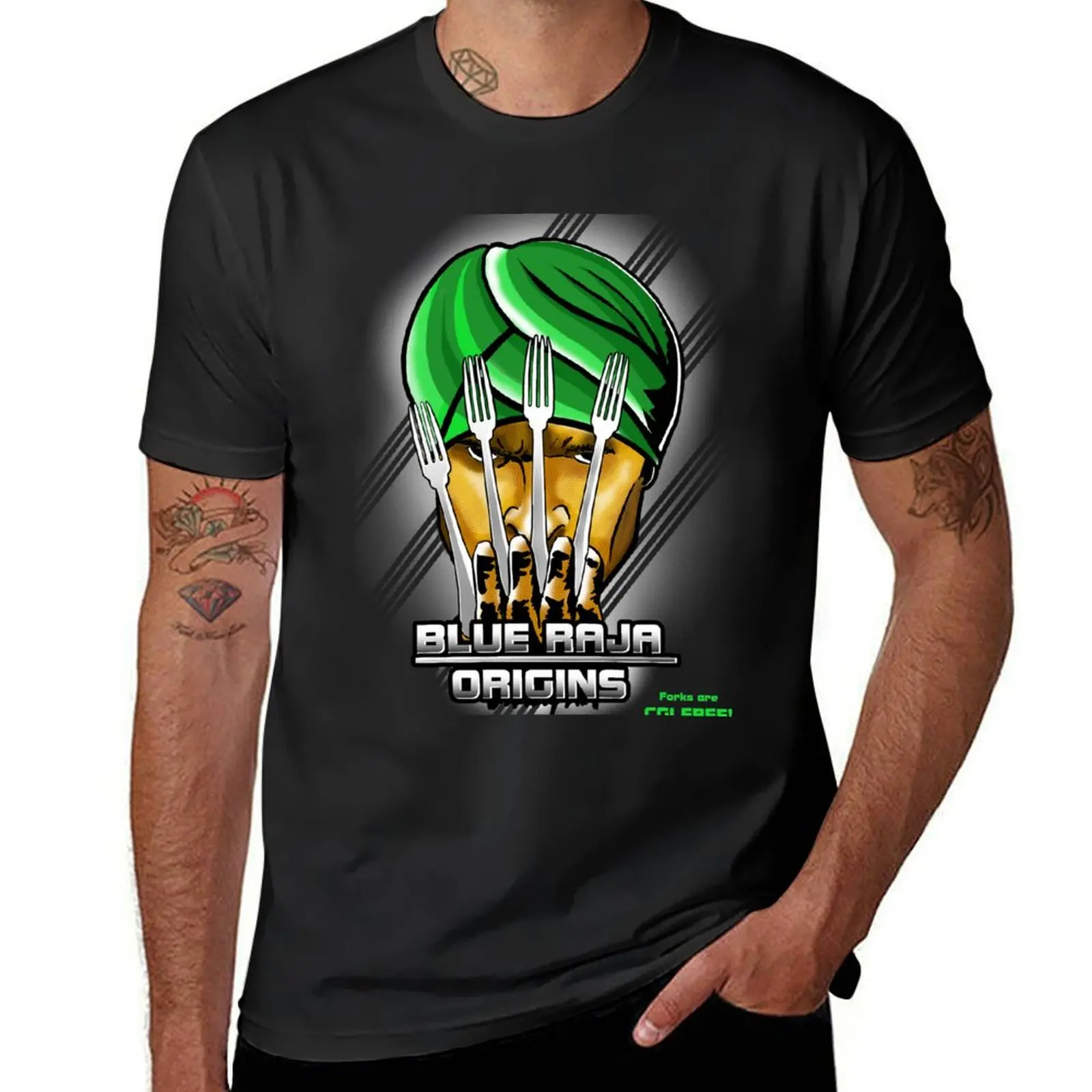 

Blue Raja Origins T-Shirt Funny t-shirt oversizeds hippie clothes graphic shirts fitted t shirts for men