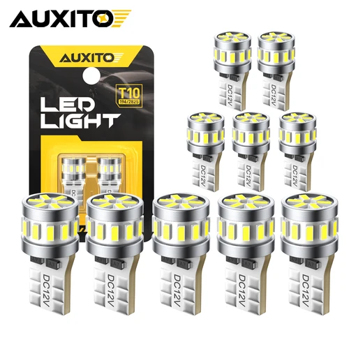 Imagen 1 del producto AUXITO-bombillas LED Canbus T10 W5W para coche, lámpara de señal de 6500K, luces de estacionamiento de liquidación automática para Toyota Corolla e150 Camry 40 Auris Yaris