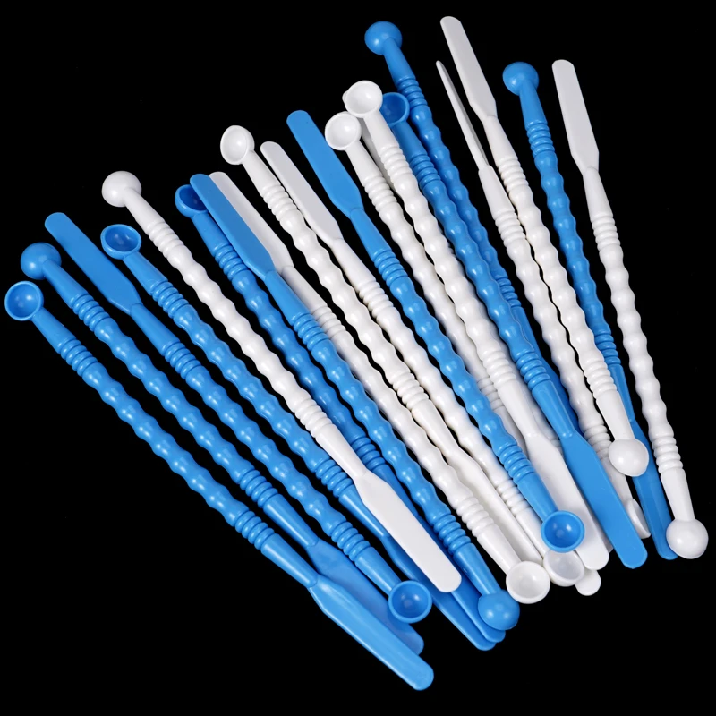 

20pcs Dental Mixing Spatula For Impression Material Disposable Mixing Knife Plastic Handle Spatula Gypsum Mixer Spatula Tools