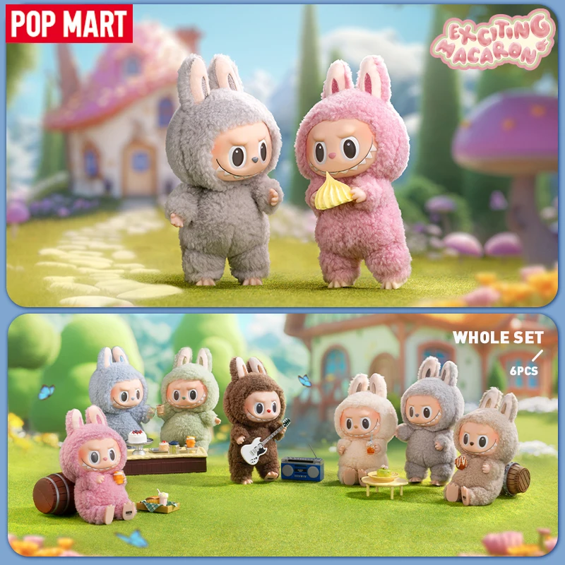 POP MART THE MONSTERS - Exciting Macaron Vinyl Face Blind Box 1PC/6PCS Mystery Box Limited to 2pcs/2sets per order