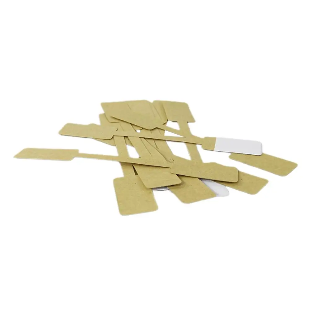 Jewelry Marking Tags Self-adhesive Label Paper Stickers Blank Pricing Labels Handwriting Kraft