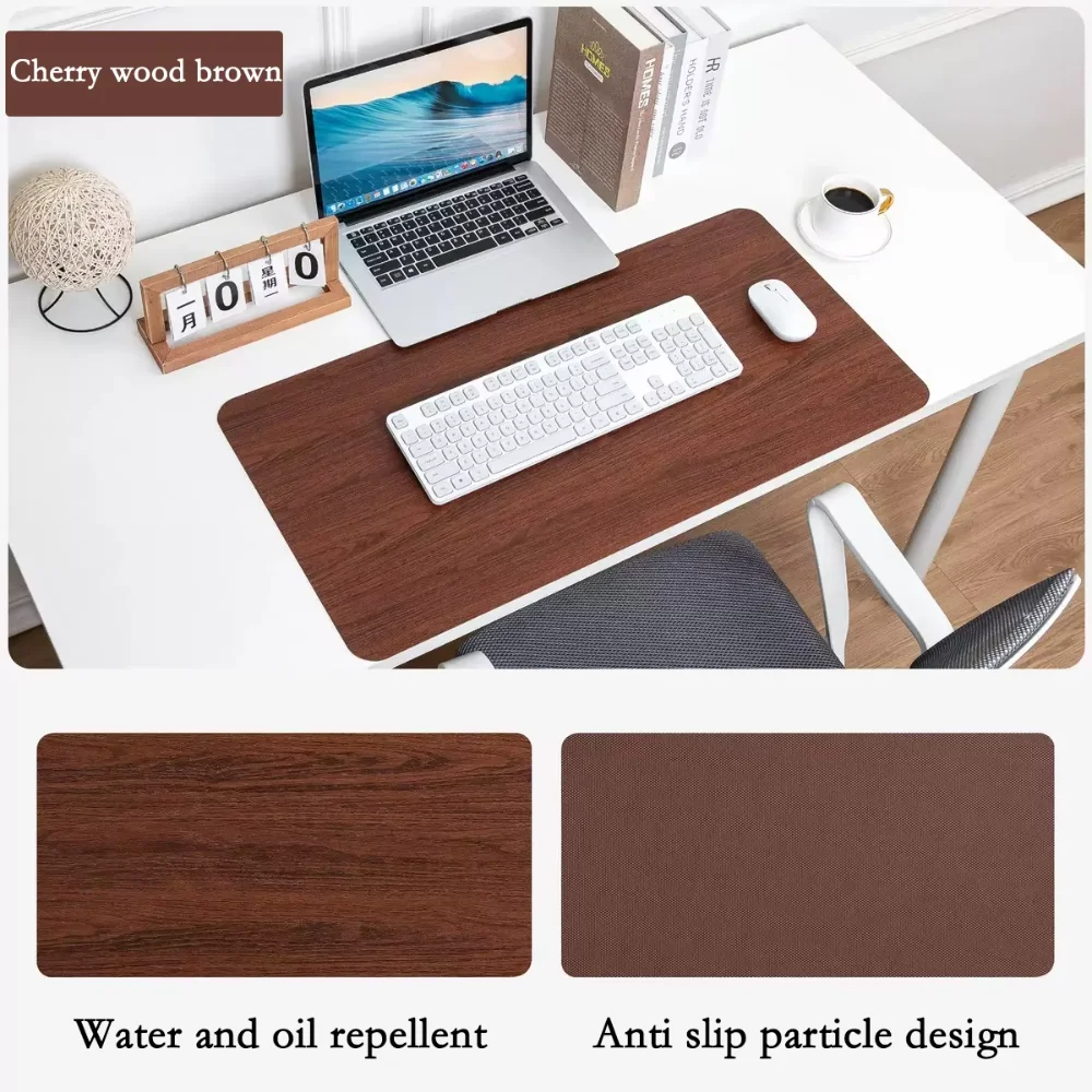 Quality Imitation Wood Grain PU Mousepad Anti-slip Waterproof Mouse Mats Deskpad Computer Mouse Pad Home
