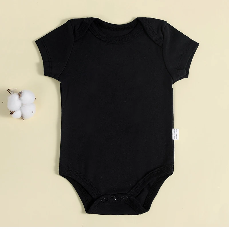 3/5/8 Pcs Baby Clothes 100% Cotton Rompers Summer Short Sleeve Baby Boys Girls Bodysuit Newborn Infant Clothing