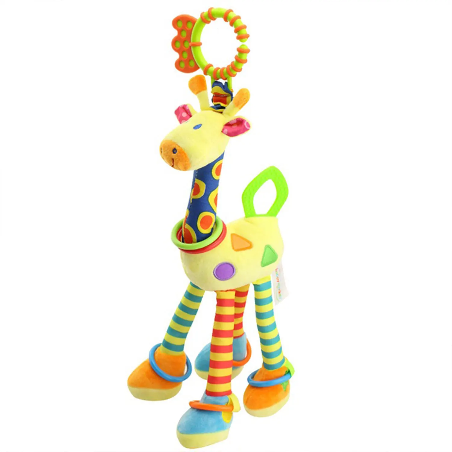 Giraffe Plush Toys Photography Accessories Teether Toys Car Bells Bed Bells Multifunctional Early Learning Giraffe Toys