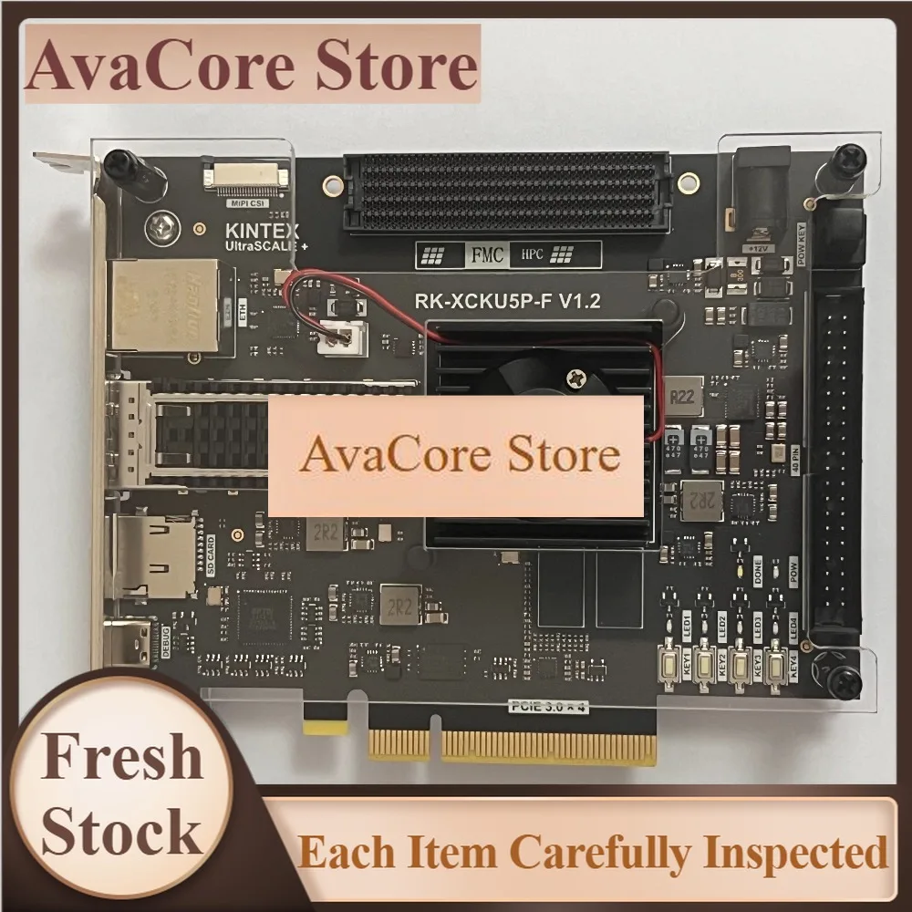 AvaCoreKU5P Development Board FPGA Development Board XCKU5P FMC HPC QSFP28 100G Optical Port PCIE3.0