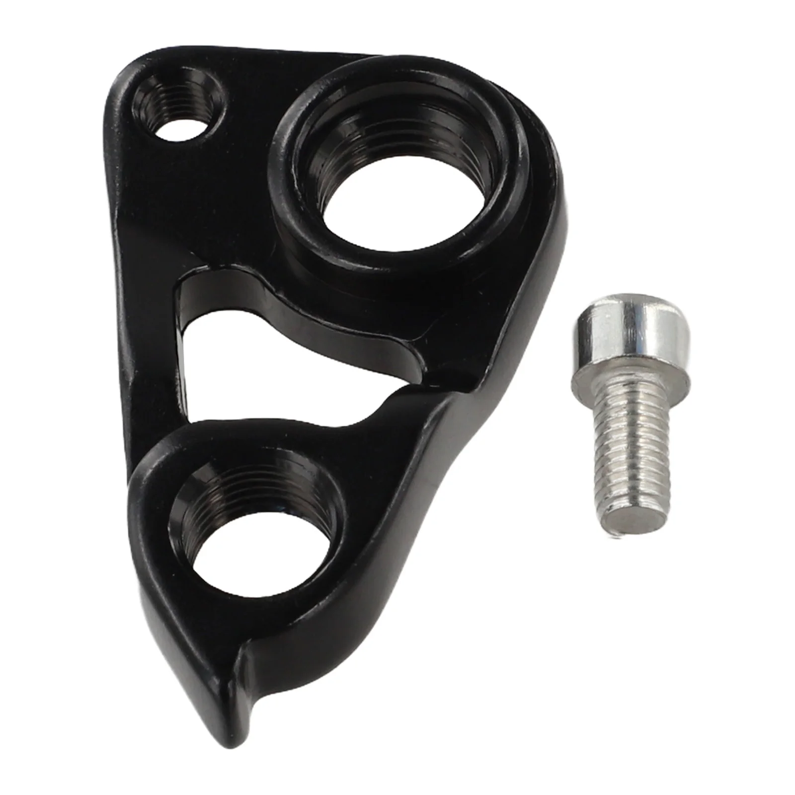 

Задняя вешалка для велосипеда, вешалка из алюминиевого сплава, детали для велосипеда из алюминиевого сплава, расстояние отверстия 31 мм, черный цвет, алюминиевый сплав с ЧПУ