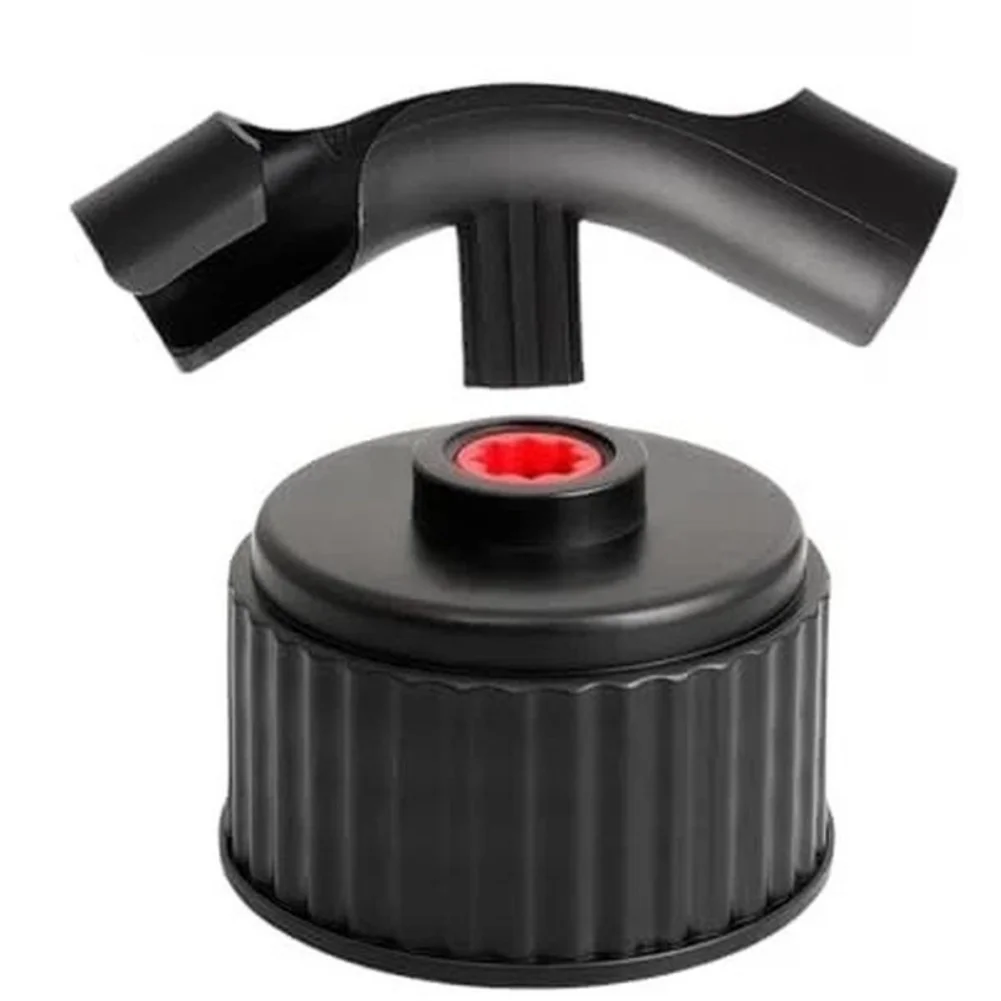 Fuel Filler Hose Kit with Ball Valve for Spill Reduction Hose Bender to Prevent Collapse and Cap for VP Gas Can Use