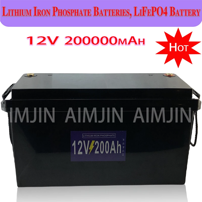 12V 200AH LiFePO4 Battery pack For Solar Energy Storage Yacht Robot