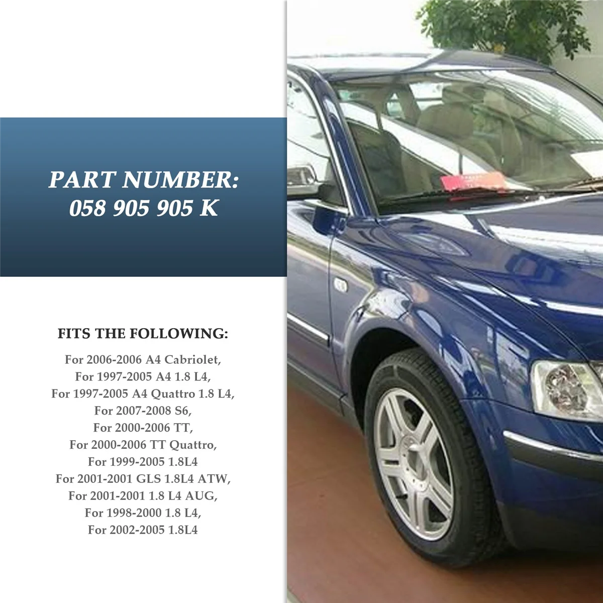 Passat 1.8T 용 Audi A4 TT 용 진공 공기 펌프 체크 밸브 부품 번호: 058 905 291 058 905 291K