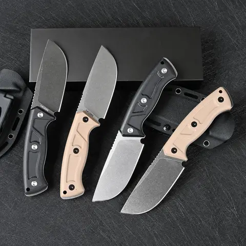 SDOKEDC 14C28N Steel Fixed Blade Utility Knife G10 Handle Outdoor Camping EDC Tool for Men Gifts