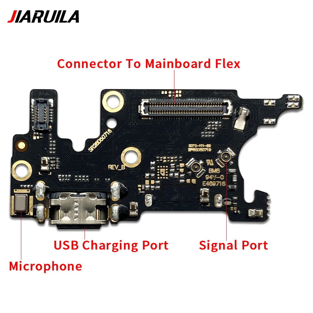 USB Port Charger Dock Connector Charging Board Flex Cable For Moto Edge 20 Lite Pro Edge 30 Fusion Neo S Pro 20 With Microphone