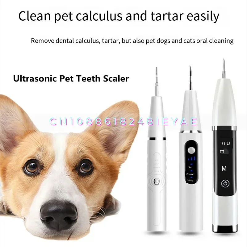 Ultrasonic Pet Teeth Scaler Dog Dental Calculus Remover Electric Dog Toothbrush Pets Cleaning Supplies Dogs Accessories