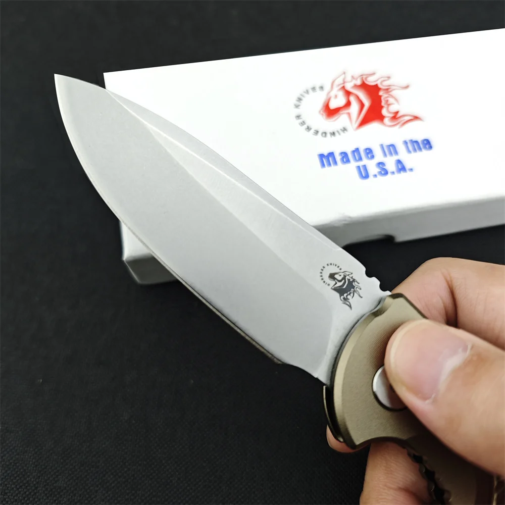 High Hardness Hinderer XM-18 Utility Pocket Folding Knife D2 Blade Aluminum Handle Outdoor Hunting Tactical Camping EDC Tool