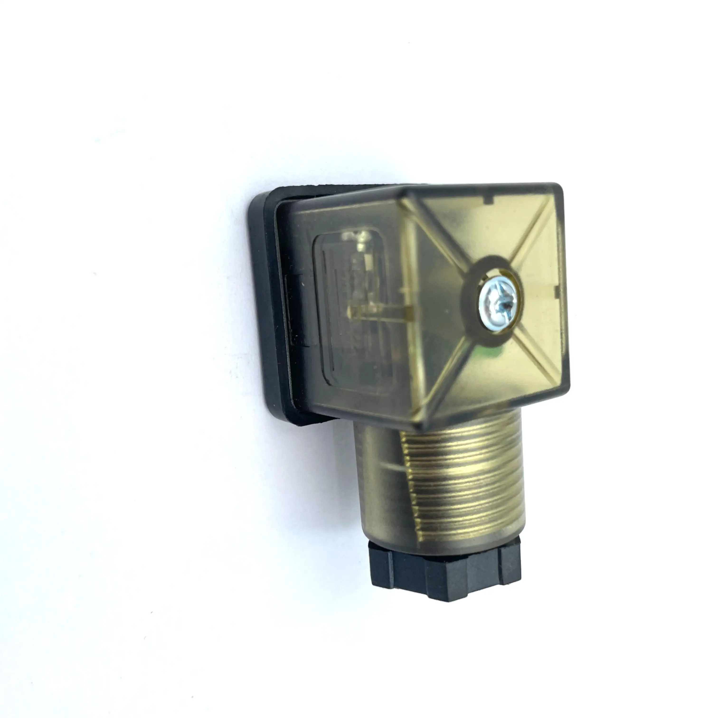 Flyingbull Hydraulic Solenoid Valve Junction Box DIN43650A Transparent with Lamp Hermann Connector