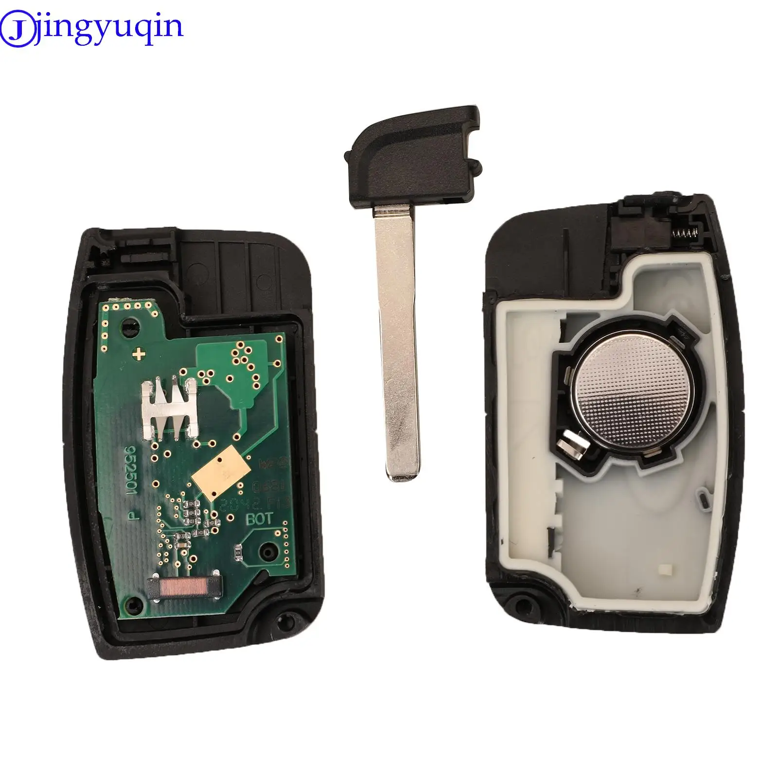 jingyuqin Remote 434 Mhz ID46 Chip PCf7952 3b Car Key For Ford Focus Fiesta Mk7 Escape Kuga Full Key