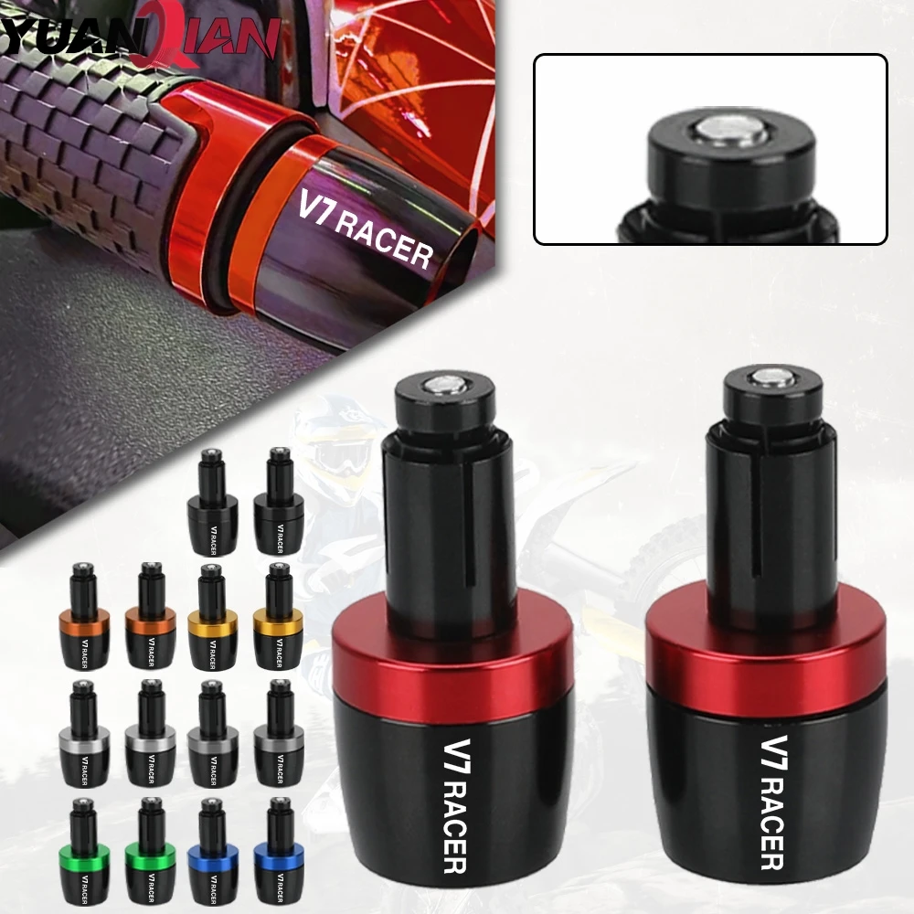 

For MOTO GUZZI V7Racer V7 Racer V7RaceR 2011-2015 2014 2013 2012 Motorcycle Handlebar Grips Ends Handle Bar Cap End Plug 22MM
