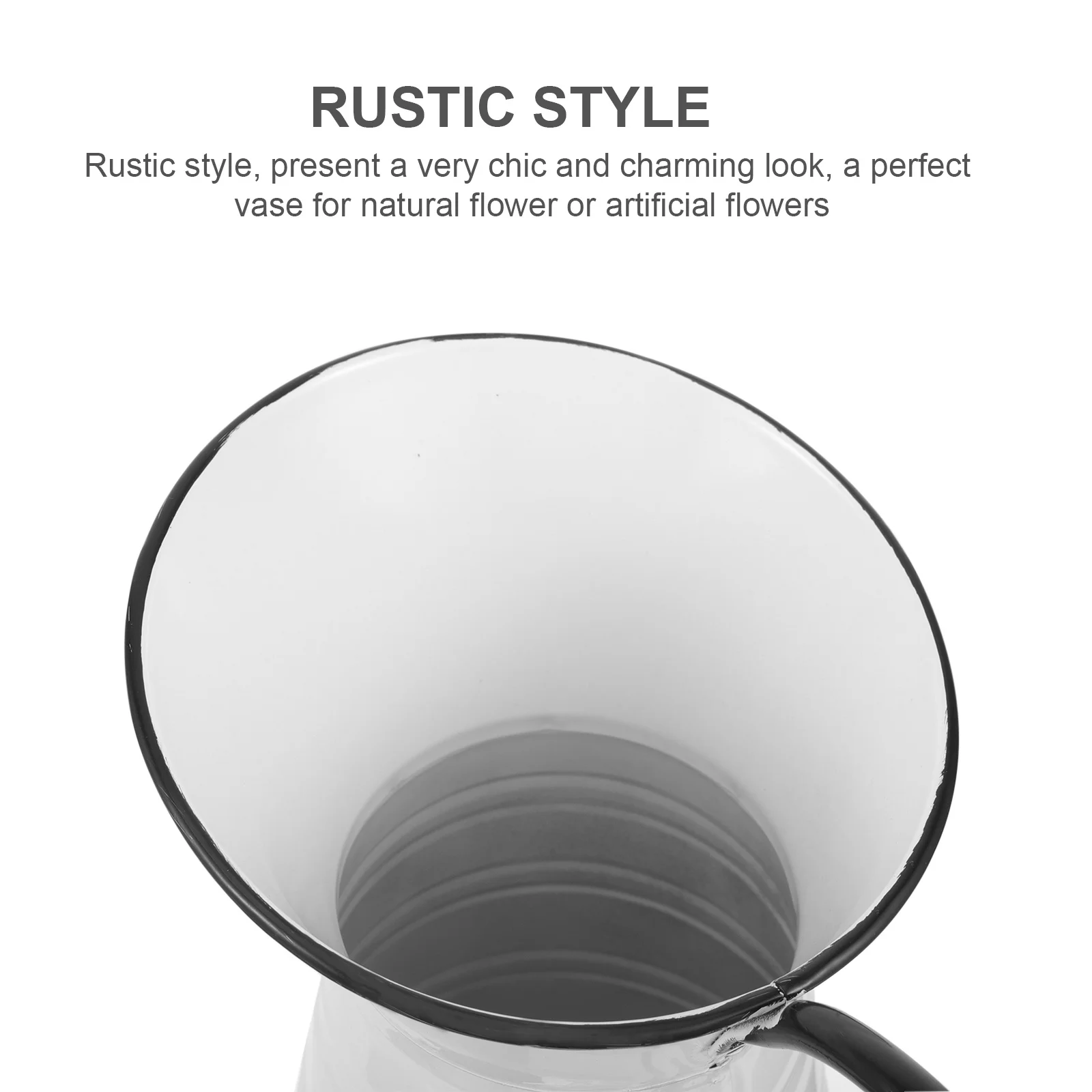 

Iron Flower Vase Rustic Vintage Metal Flower Pot Decorative Bucket Planter for Home Office Garden Floral Arrangement