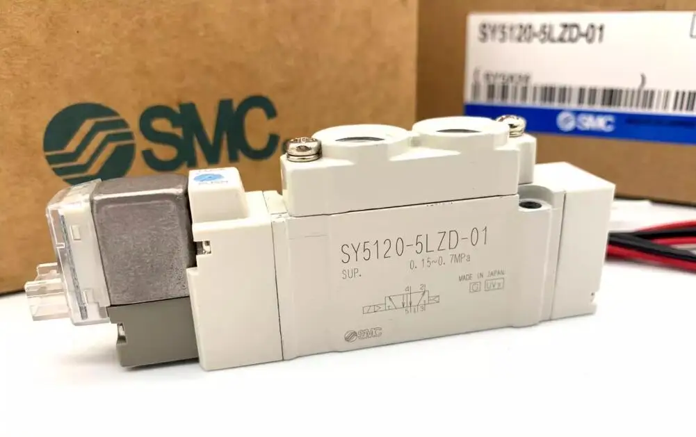 정품 솔레노이드 밸브 DC24V SY5120-5GD-C6 SY5120-5G-C6 SY5120-5G-C4 SY5120-5GD-C8 SY5120-5MZ-C6