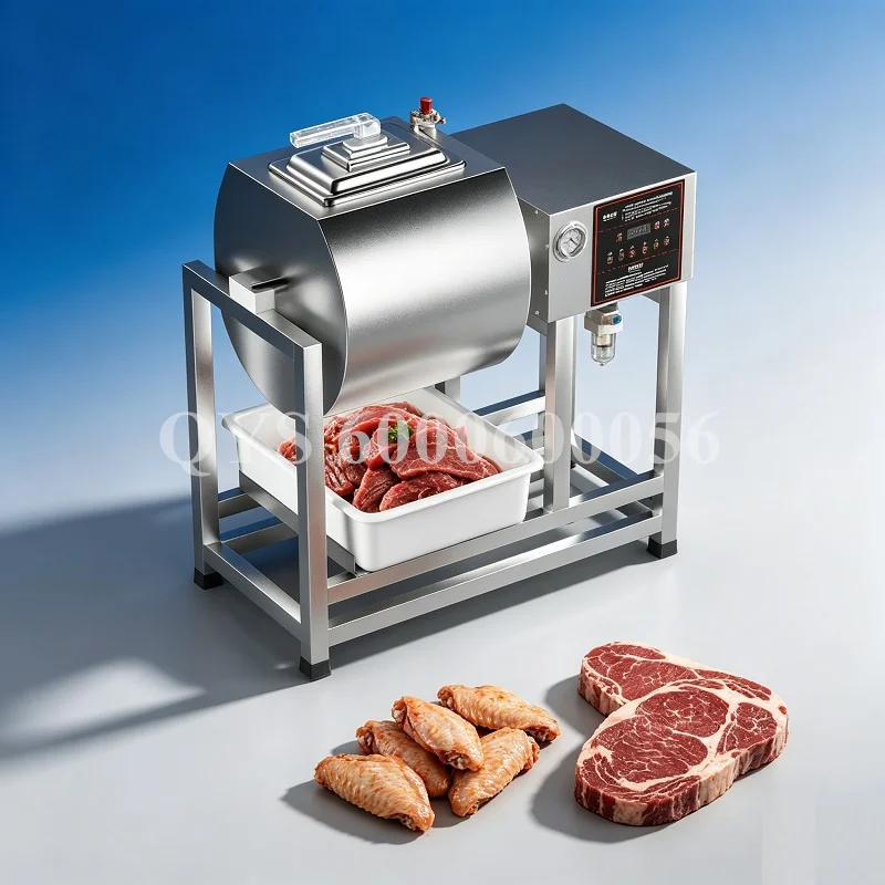 

Commercial Vacuum Meat Tumbler 304 Stainless Steel Electric Marinating Machine Automatic Food Marinator Mixer for Restaurant