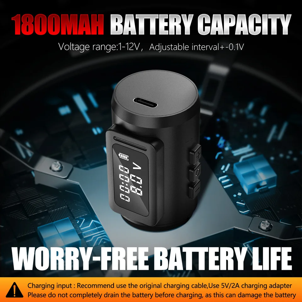 XNET Claws ワイヤレスタトゥーマシン 1800mAh 12V 10000rpm