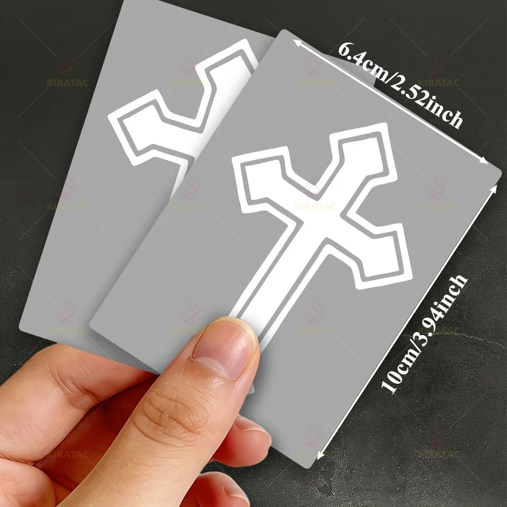 2Pcs/Set Creative Cross Sticker Vinyl Decals Motorcycle Fender Fairing Tank Helmet Window Waterproof Decor