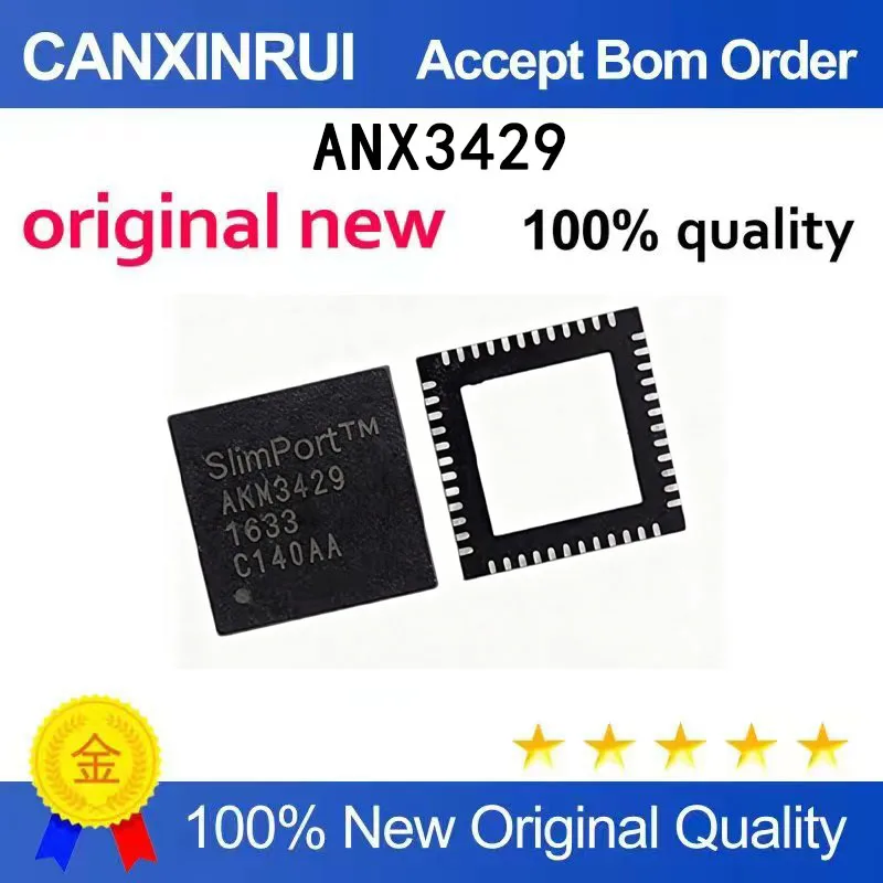 

(5-100 PCS) Brand new original ANX3429QN-AA-R ANX3429 QFN48 spot chip IC