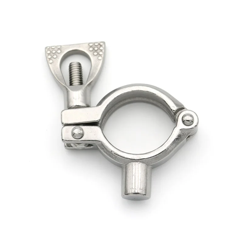 جديد 304 الفولاذ المقاوم للصدأ حامل الأنابيب الصحية المشبك نوع مقاطع دعم أنبوب قوس OD19 22 25 27 34 38 48 51 60 63 76 89 102 مللي متر #2