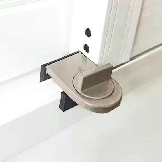 No-Drill Sliding Door Lock, Child Safety Lock for Sliding Windows, High-Rise Anti-Fall Limiter, Anti-Theft Safety Latch