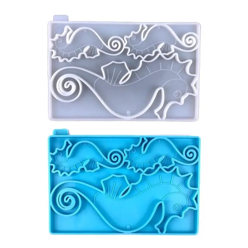 

3 Cavity Small Hippocampus Resin Molds Animal Silicone Mold for Jewelry Making Dropship