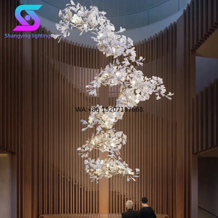 

Custom Glass LED Adjustable Height Dimmable Round/Oval 5-Year Warranty High CRI 90 Hotel/Villa/Living