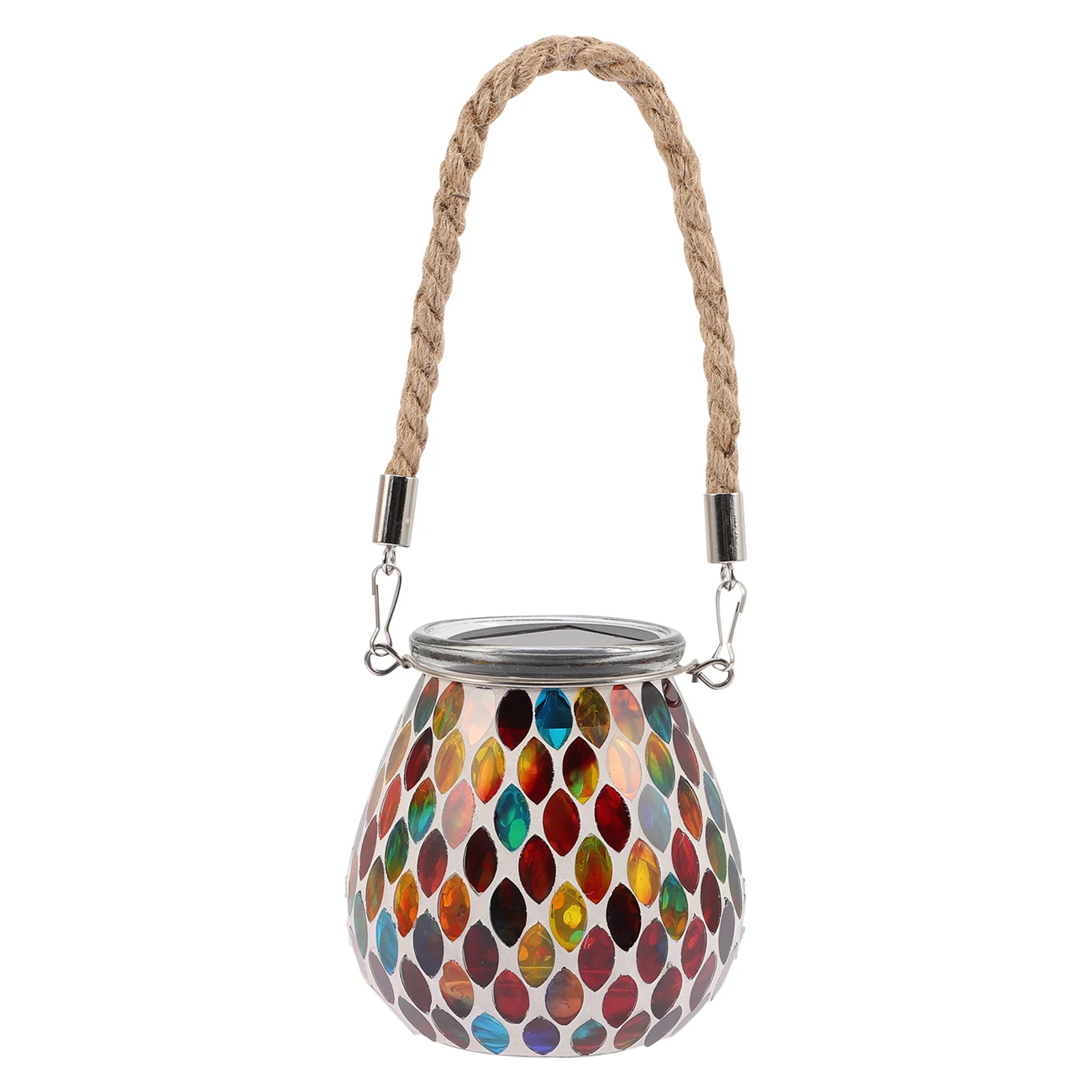 

Solar Mosaic Jar Light Waterproof Outdoor Solar Jar Lamp Durable Decorative Garden Lighting Romantic Ambiance