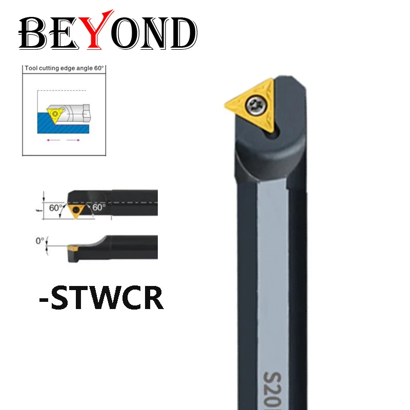 BEYOND 8mm STWCR STWCL Internal Turning Tool Holder S08K-STWCR09 S10K-STWCR11 S20R-STWCR16 STWCL11 CNC Lathe Cutter Boring Bar