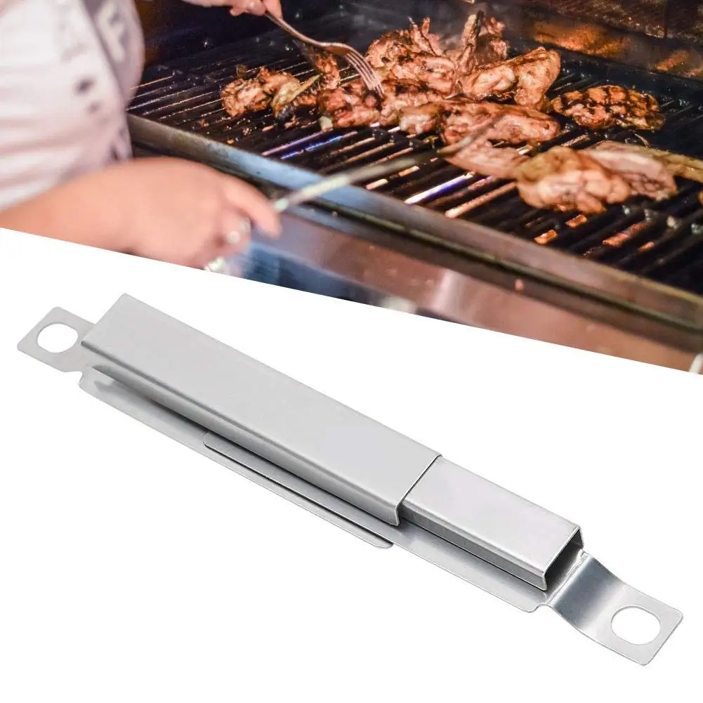 Adjustable Length Stainless Steel Grill Flame Tamer 5‑8.5in Fit Charbroil 4‑Burner Gas Grill BBQ Accessories