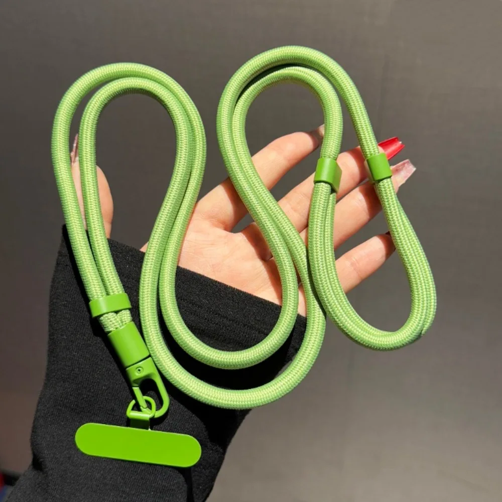 

Rotating Buckle Mobile Phone Lanyard Hanging Rope Neck Straps Phone Crossbody Chain Metal Clip Woven Cell Phone Strap