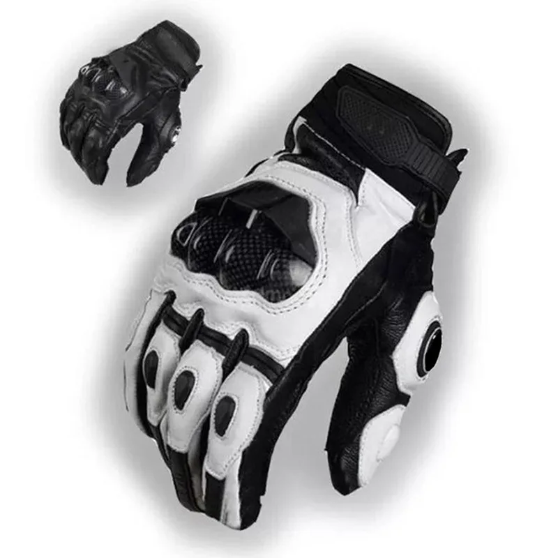 Motorcycle Riding Gloves Genuine Leather Motorcycle Gloves Outdoor Riding Protective Shell Men's Outdoor Road Riding Accessories