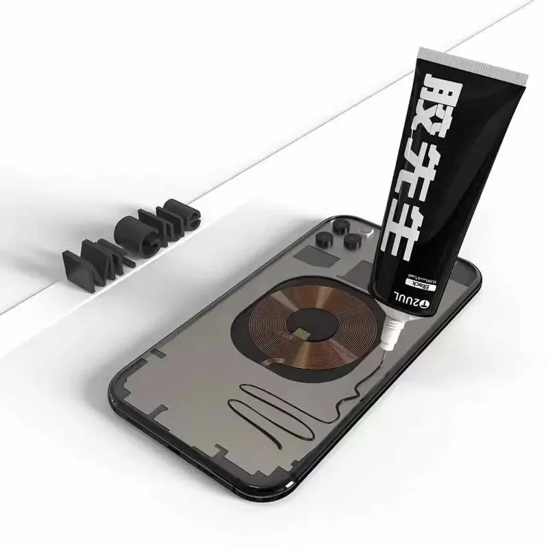 2UUL Mr.Glue Черный прозрачный клей для рамки экрана телефона Герметик для ремонта внешнего экрана и фиксации стекла задней крышки