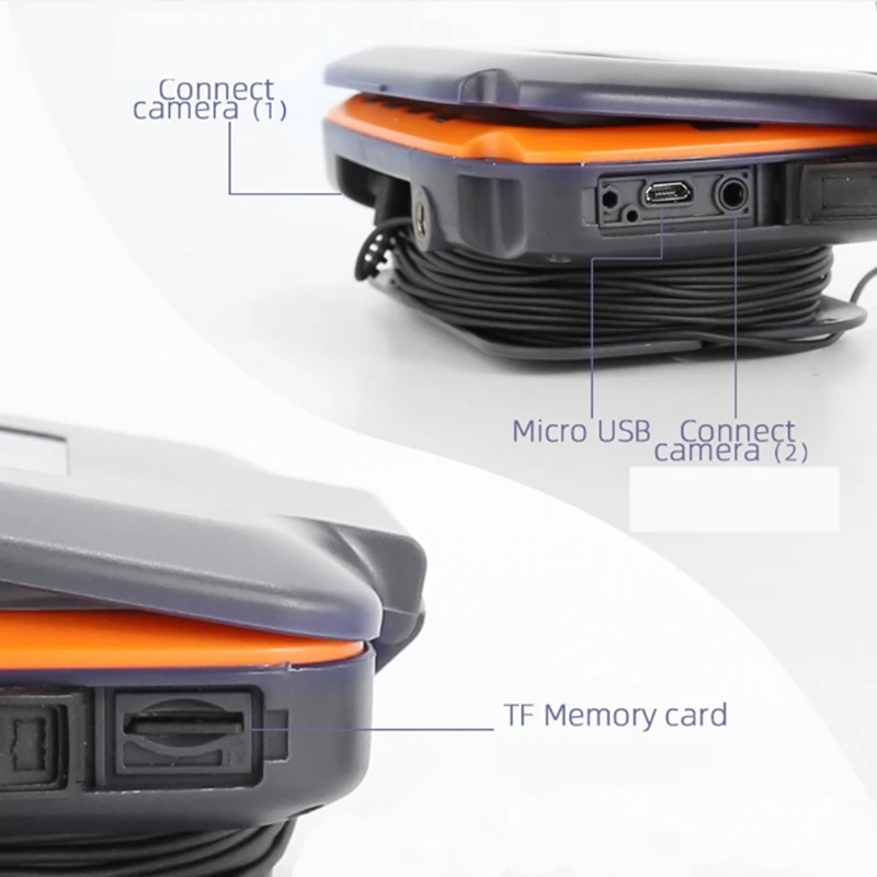 كاميرا فيديو تحت الماء لصيد الأسماك على الجليد 1000TVL صياد السمك 4.3 "شاشة الكريستال السائل 8 قطعة LED للرؤية الليلية إيقاف وظيفة الاتحاد الأوروبي التوصيل