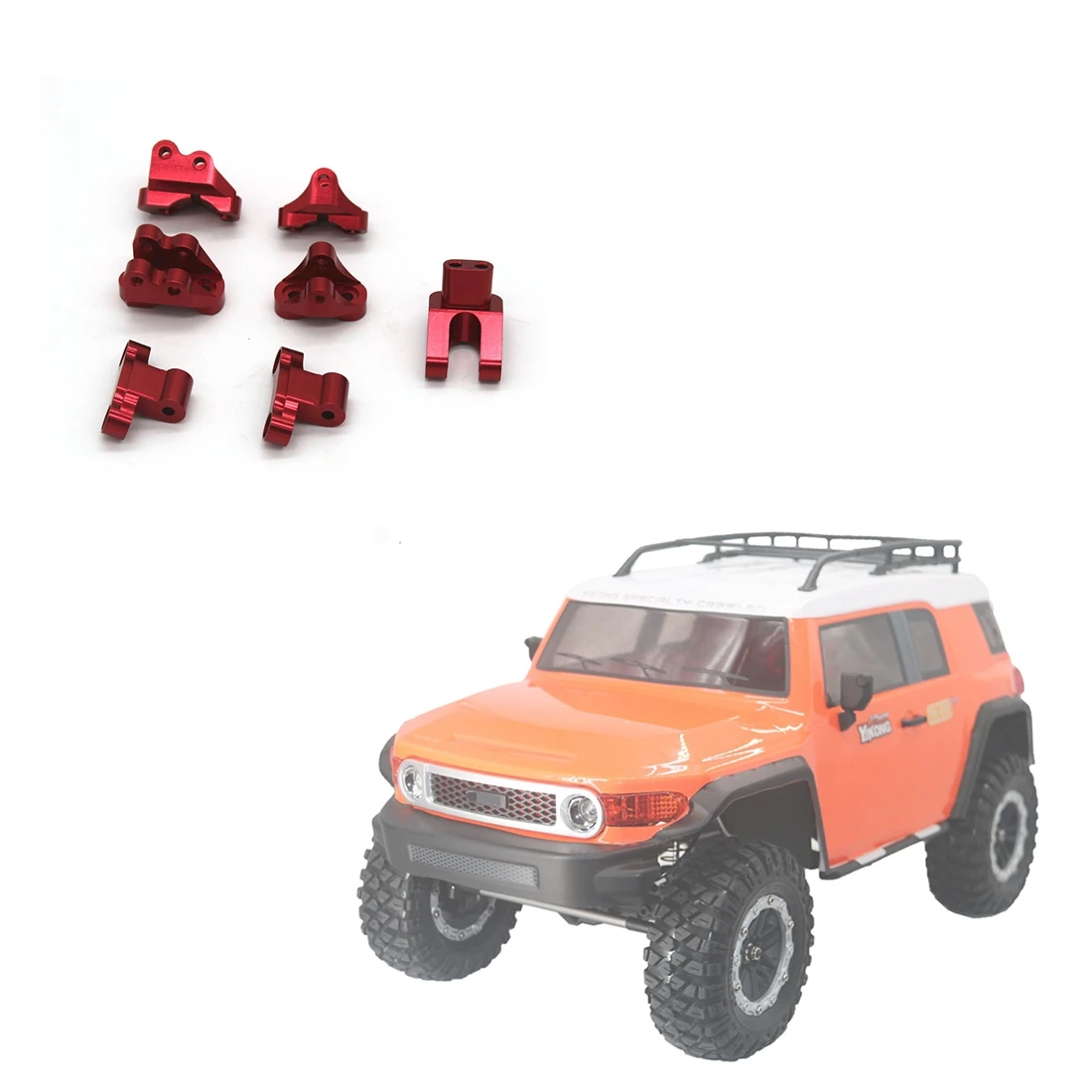 Metalen Voor-En Achteras Koppelstandaard Set Voor Yikong Yk4082 4102 4103 Rc Crawler Auto Upgrades Onderdelen Accessoires, 1