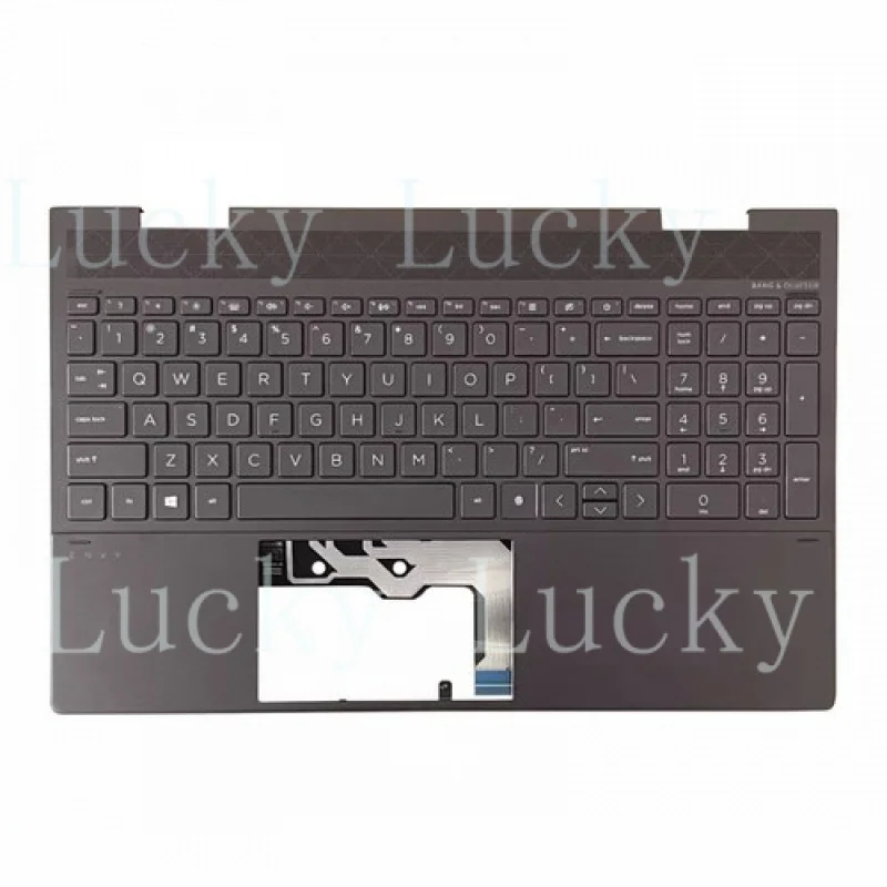 

f New For HP ENVY X360 15-EE 15-ED 15M-EE Palmrest Top Case with Backlit Keyboard