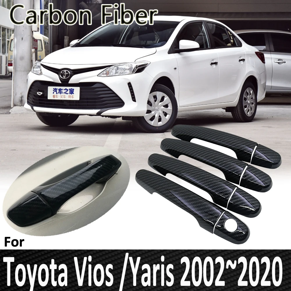 

Pop for Toyota Vios Yaris XP40 XP90 XP150 2002~2020 2003 2004 2005 Chrome Door Handle Cover Refit Car Accessories