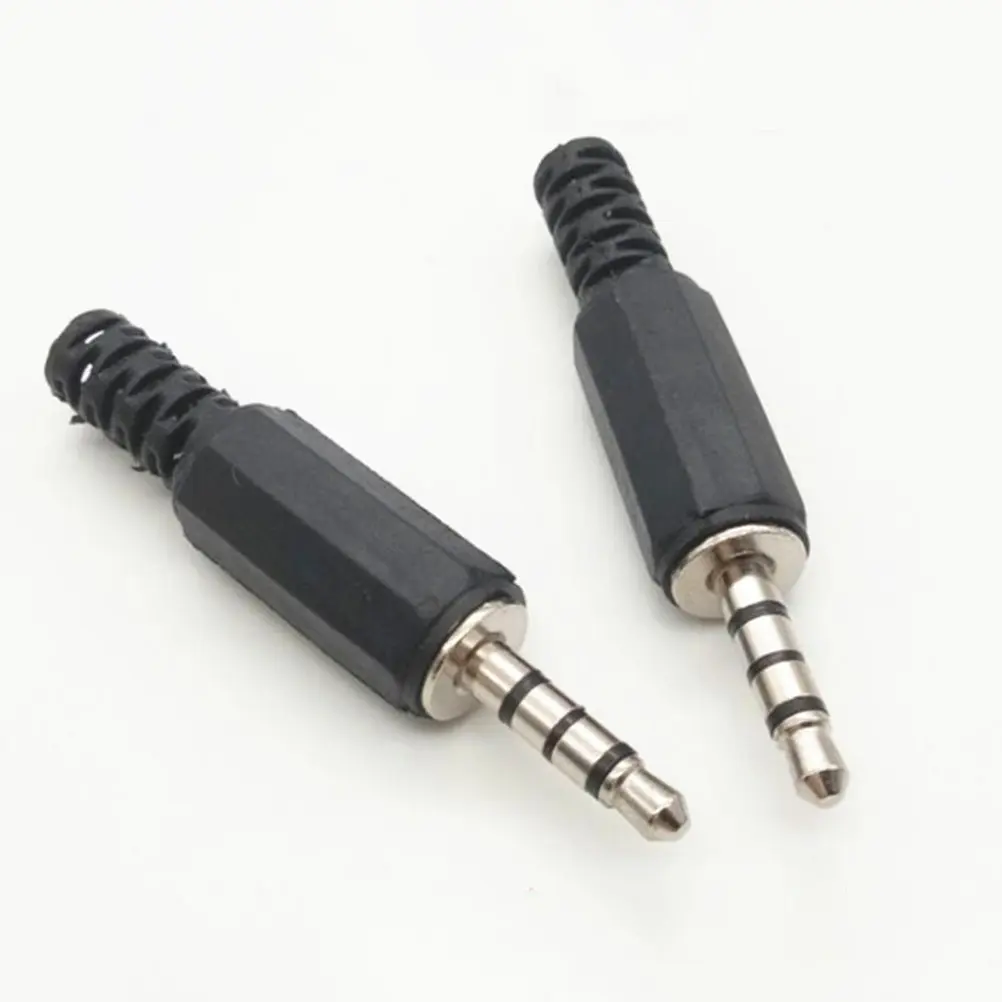 10 Pcs Jack 3 5mm 3.5 Headphone Earphones Wired Headphones Stereo Audio Male Plug Adapter Solder Type Replacement Repair 3.5mm