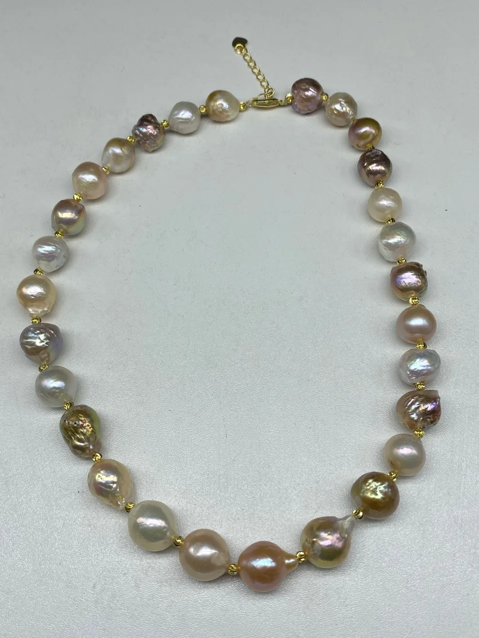 10-12-millimeter-large-particle-baroque-natural-pearl-necklace-with-dazzling-luster-bracelet-irregular
