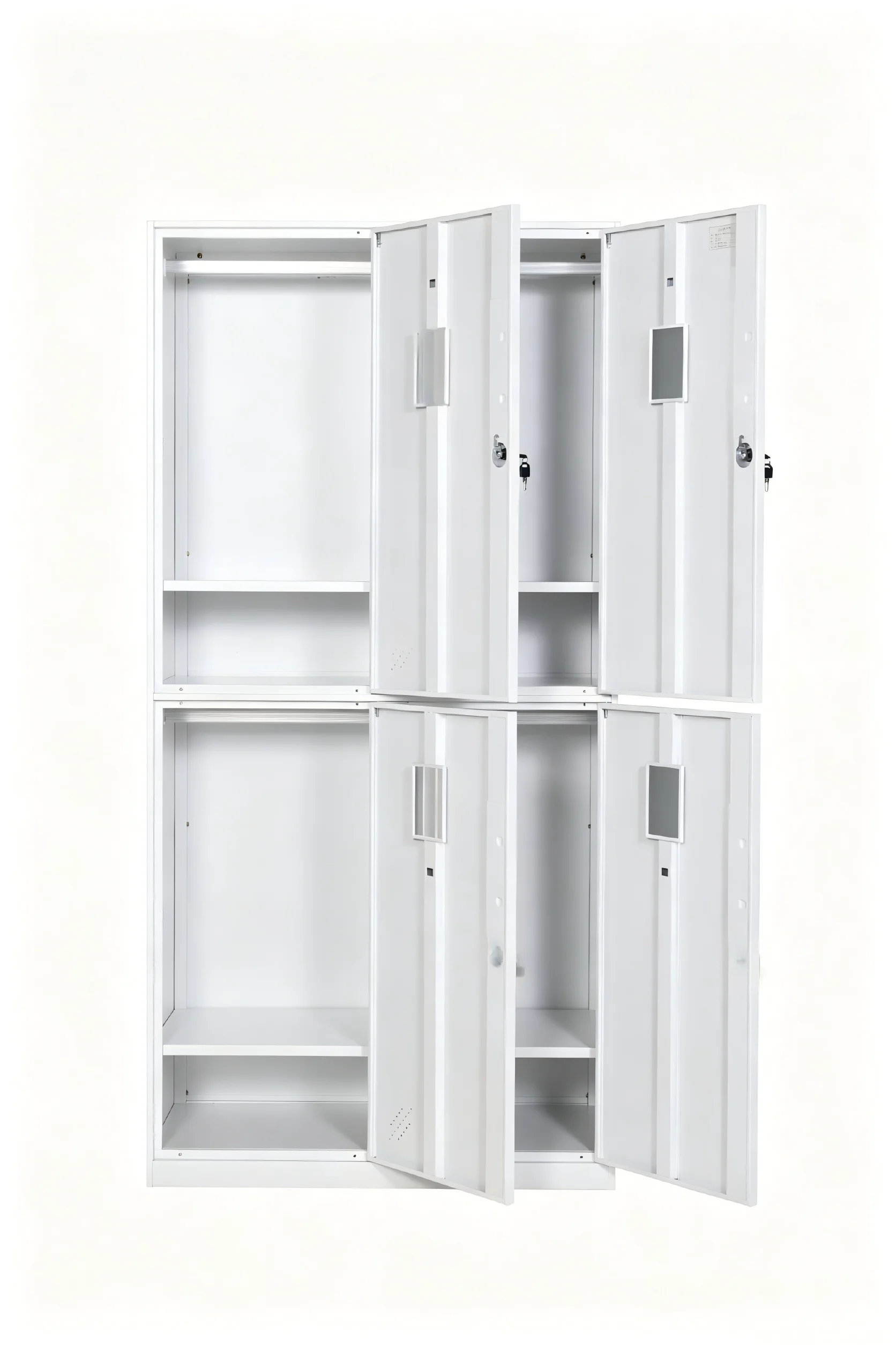 Steel Multi-User Locker With Partitioned Storage Key Lock Security Modern Design For Commercial Spaces-Eco-Friendly Customizable