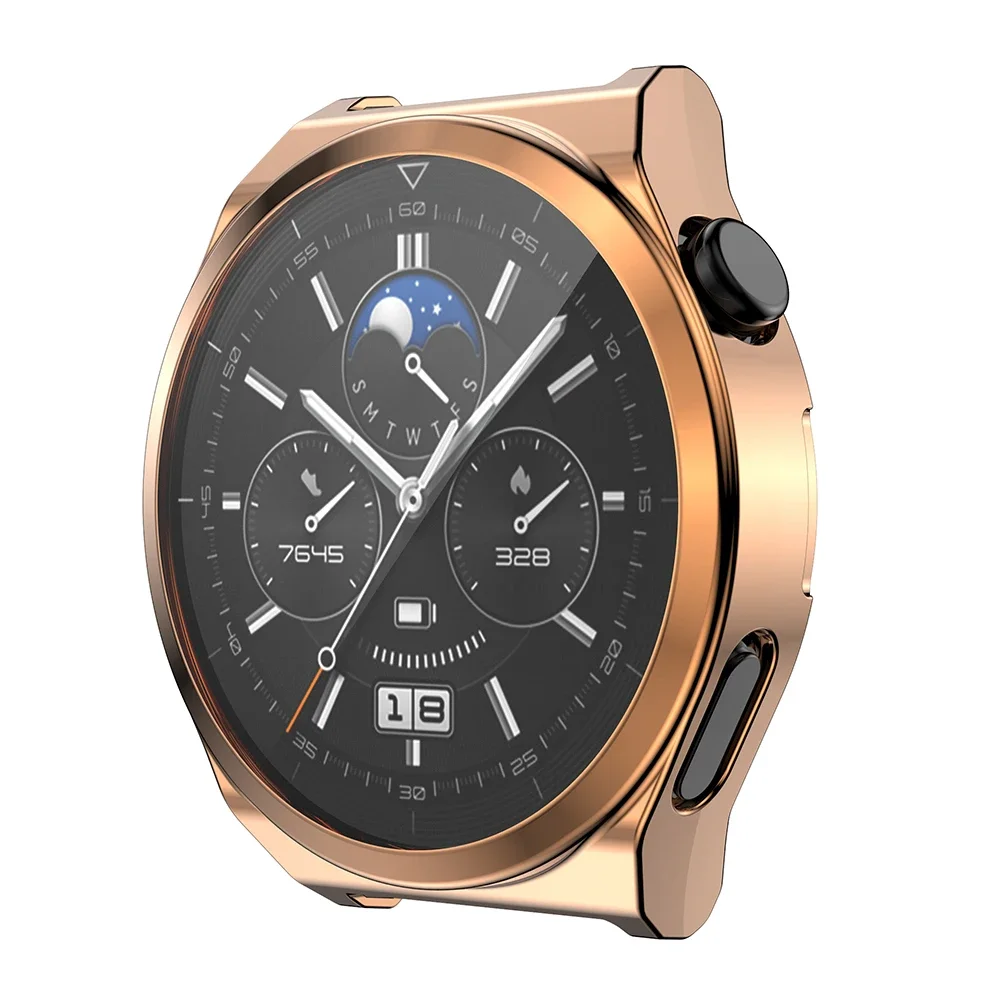 Full Screen Protector Case For Huawei Watch GT3 Pro 46mm TPU Protective Shell Bumper Cover