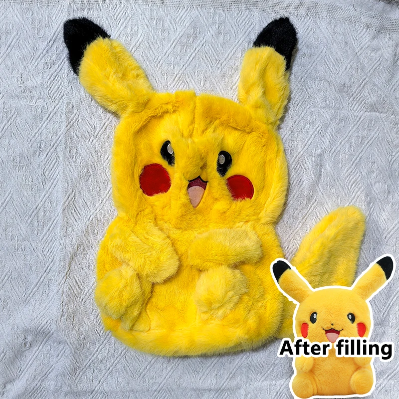 

45/75 см Пикачу Покемон плюшевые игрушки огромный Покемон плюшевые Пикачу полуфабрикат кожаная кобура подушка подарок для детей Рождество