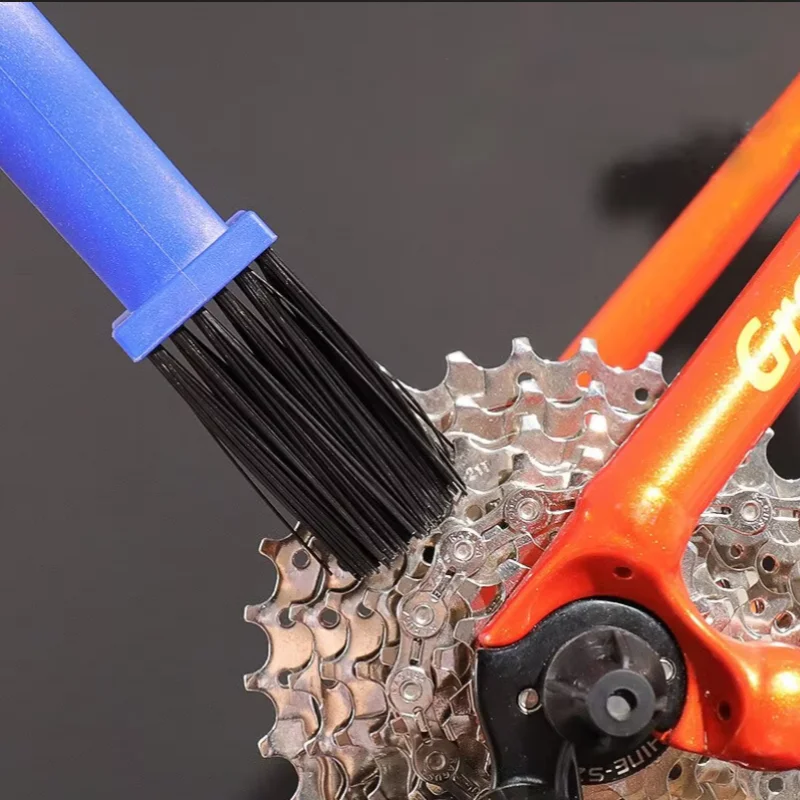 Motorcycle Mountain Bike Bicycle Scooter Double-end Chain Cleaning Brush Cycle Chain Detailing Brush Motorbike Chain Clean Tool