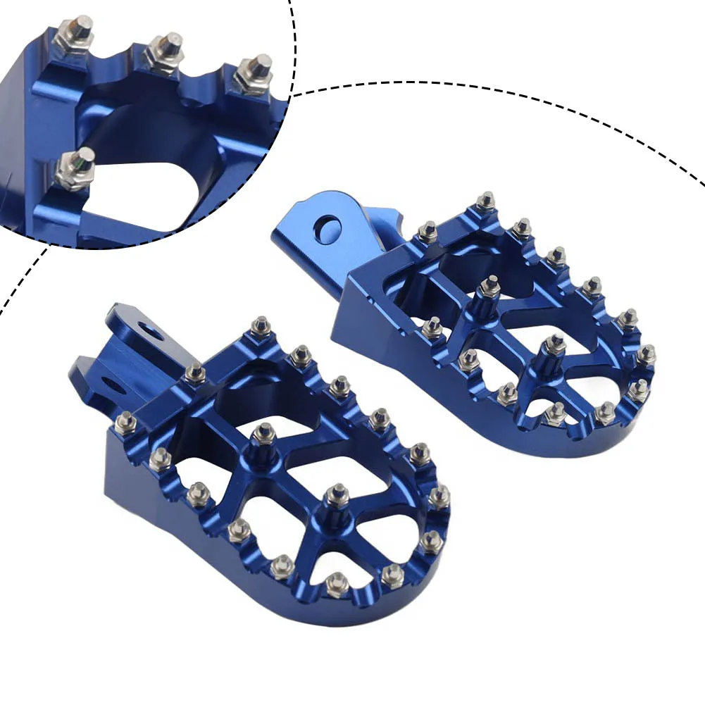 Foot Pedals Footpegs Motorcycle Rests For Honda XR125L 2010-2015 Aluminum Blue