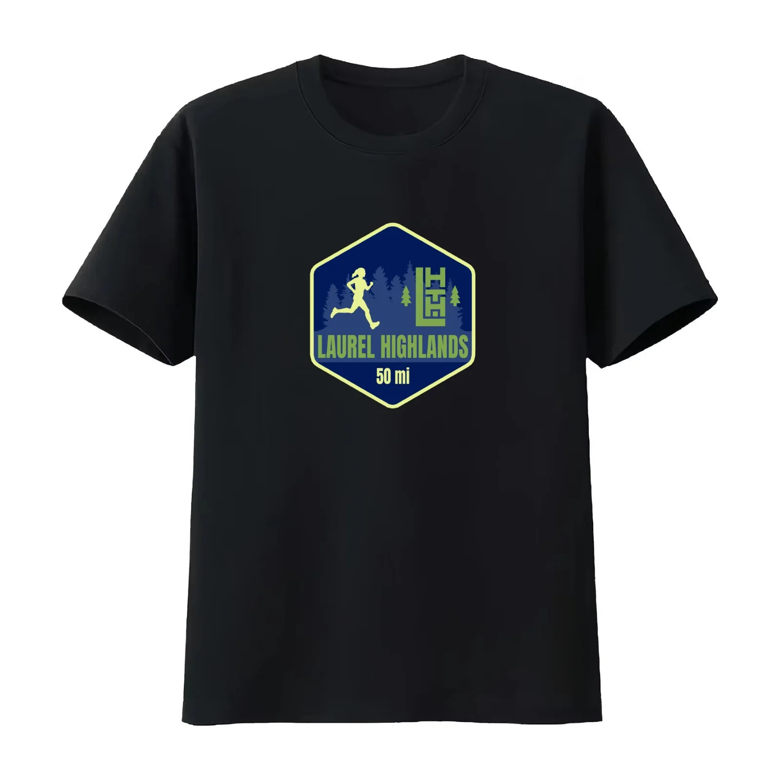 Laurel Highlands Trail Woman Runner T-Shirt Summer Casual Cotton Tee Oversized Streetwear Tops Vintage Graphic Print