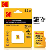 KODAK Original 64GB Flash Memory Card 32GB Micro SD Card 128GB U3 4K 256GB Large Capacity Memory Card For Phone Camera Tablet PC